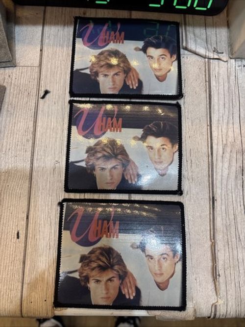 Vintage 1980s Wham Patches The George Michael X3 In Excellent Condition Unused