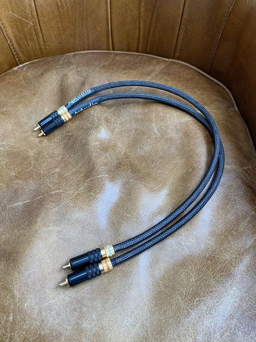 Audiophile Cable Pure Silver Cotton Interconnect RCA to RCA 0.5M — image 2