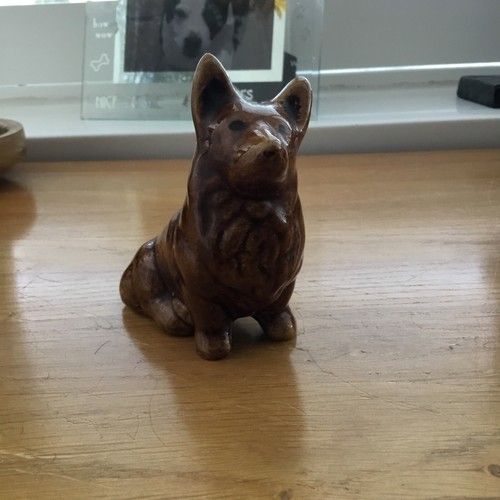 Vintage Welsh Corgi Dog Figurine Ornament Statue Decorative