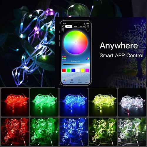 Christmas Festive USB 10M Dream Chasing Flagpole Lights remote / app control — image 18