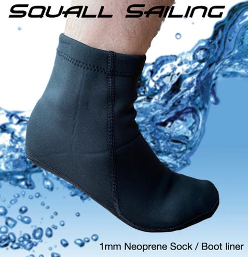 Squall Sailing 1mm Neoprene Sailing HOT Sock or boot liner