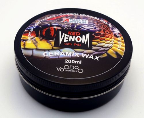 RED VENOM CARNAUBA CERAMIC CAR WAX 200ml. EXTREME GLOSS PROTECTION & BEADING — image 2