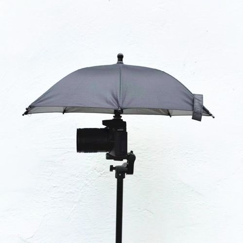 Camera Hot Shoe Umbrella Easy to Use Protable Camera Rain Cover Protector — image 1