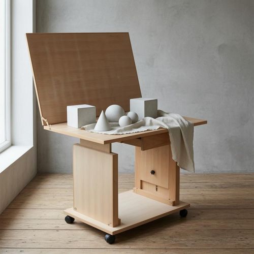 Adjustable Still Life Table Beech Wood Tilting Drawing Table for Sketching — image 4