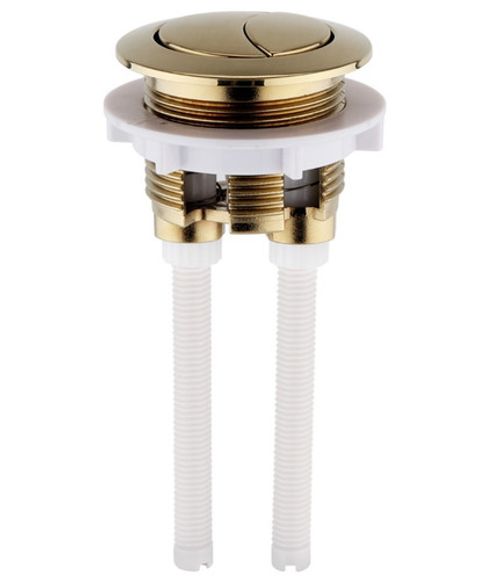 Brushed Brass Gold Toilet Push Button for Mechanical Top Flush Valve Dual Flush