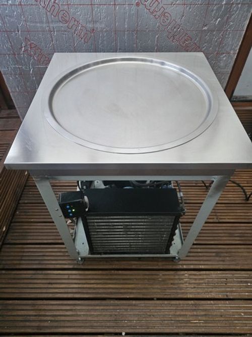 Thai Ice Cream Roll Machine Stainless Steel  60cm Diameter.  Pan-n-ice Genuine