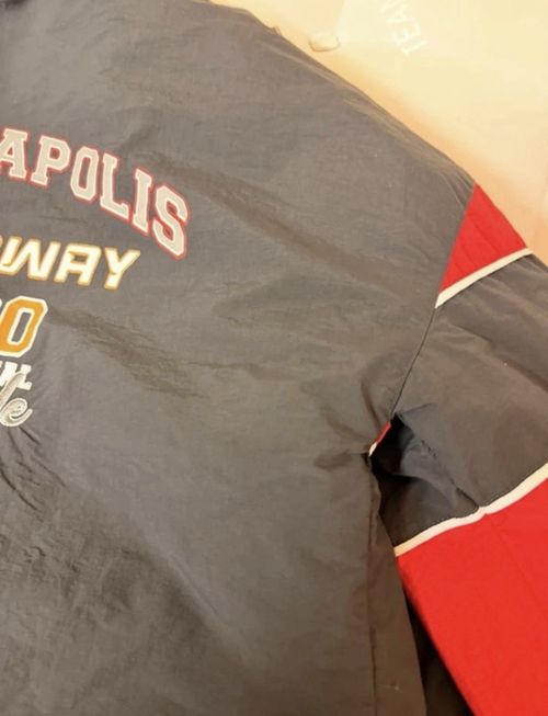 Indianapolis Speedway 2000s Speedway Racing Jacket Black/Red Zip-Up Lined — image 9
