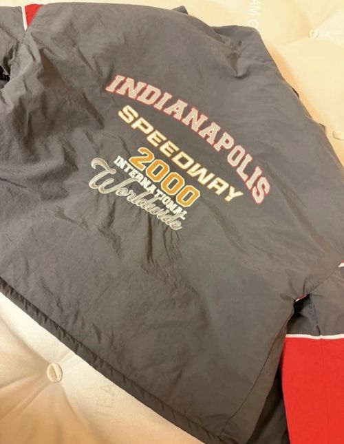 Indianapolis Speedway 2000s Speedway Racing Jacket Black/Red Zip-Up Lined — image 10