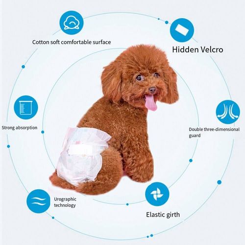 Dog Disposable Nappies Diapers Breathable Male&Female For In Heat & Incontinence — image 9