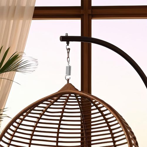 Hammock Chair Hanging Kit, 1 Set Egg Chair Heavy Duty Hammock Spring Kit with Pi — image 4