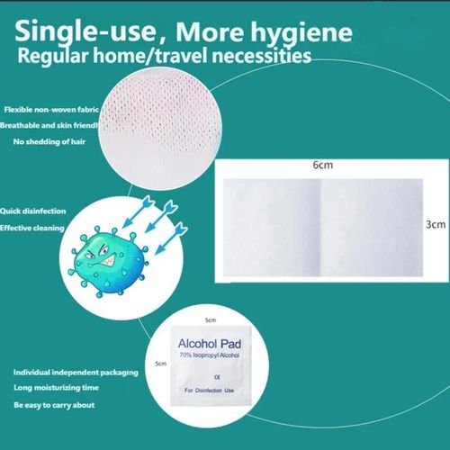100x Alcohol Wipes with 70% IPA Pre-Injection Swabs for Skin, Tattoo, Alcotip UK — image 5