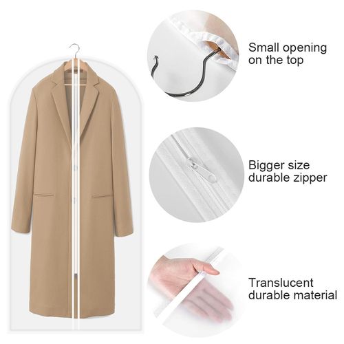5/20x Clothing Cover Coat Suit Dress Protector Hanging Garment bag DustProof Bag — image 6