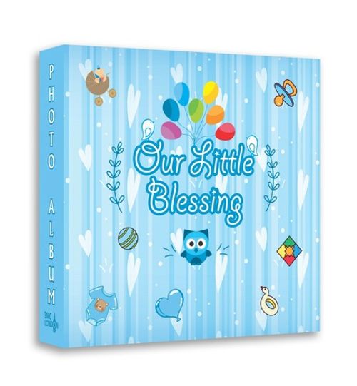 Photo Album for New Baby Boy Design Holds 208 Photo's 6x4 Memo Photo Album
