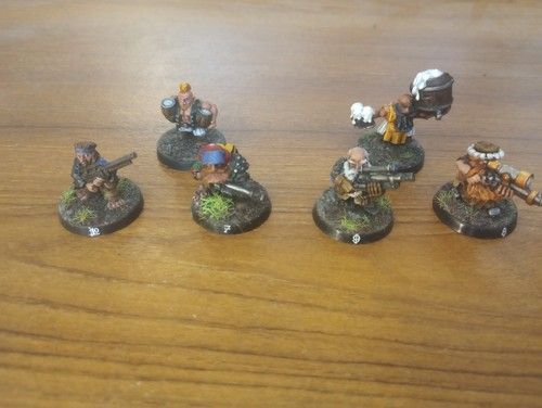 Painted Custom Squat Necromunda Gang, Metal, Ral Partha and Games workshop
