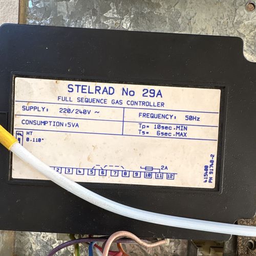 Ideal STELRAD 29A Full Sequence Gas Controller 220/240V 2A MPN 28A/29A — image 2