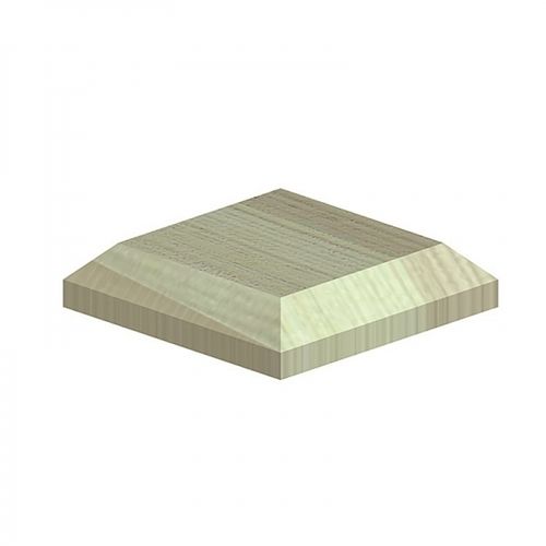 Fence Post Caps Wooden Fence Square Green Treated Decorative Post Caps 4x4 posts — image 4