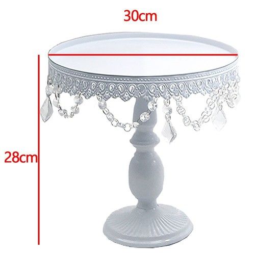 Crystal Round Cake Stand Display Dessert Holder Wedding Party Cake Decoration UK