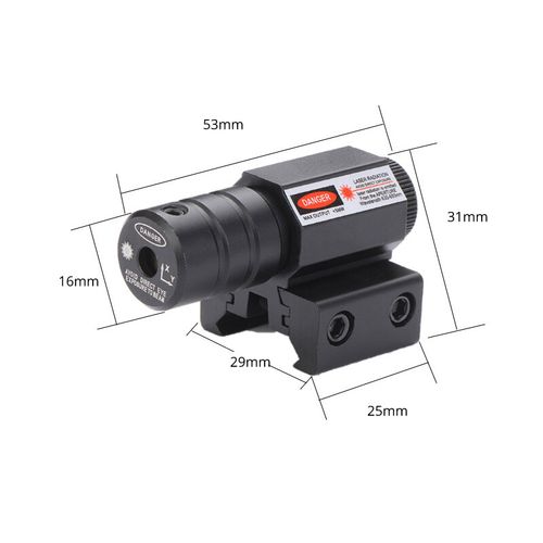 Tactical Red Lazer Beam Laser Dot Sight Scope Mount For Gun Rifle Pistol Hunting — image 12