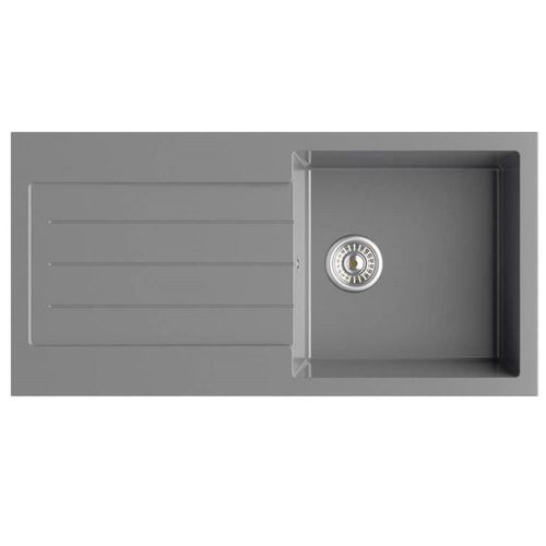 Comite Granite Single Bowl Kitchen Sink-GREY- with Reversible Drainer-Undermount — image 3