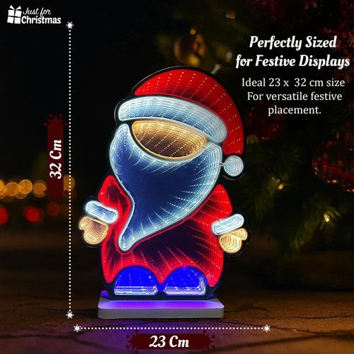 XMAS Christmas Infinity Santa Light with 192 Multi Colour LED  Lights / 3M Cord