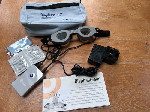 Blephasteam Eyelid Warming Device Goggles Grey Blepharitis MGD — image 1