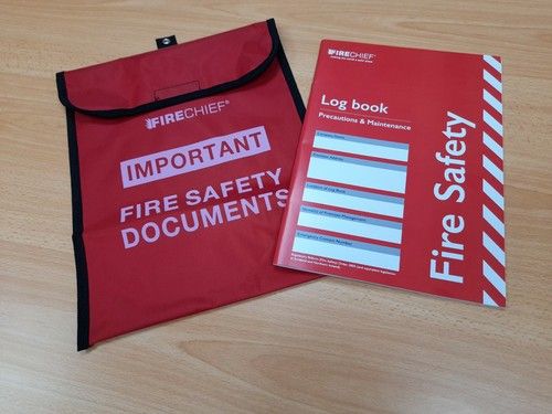 Firechief A4 Fire document bag & Fire Chief A4 Fire Log Book Bundle - HSDA4