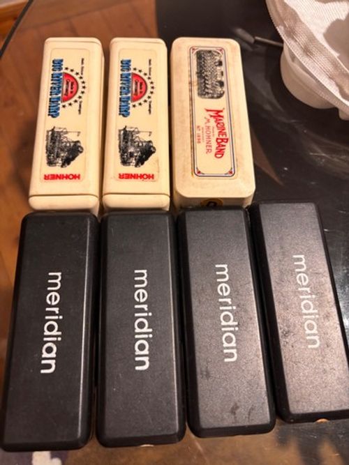 Hohner and meridian harmonica’s- set of 7