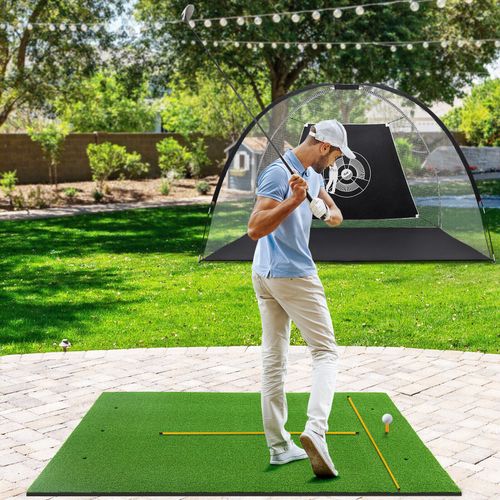 Golf Hitting Mat Artificial Turf Mat Indoor Outdoor Golf Practice Grass Mat — image 7