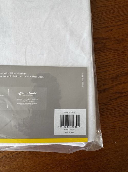 Baby Cot Fitted Sheets 120x60cm 100% Cotton, Pack of 2 — image 3