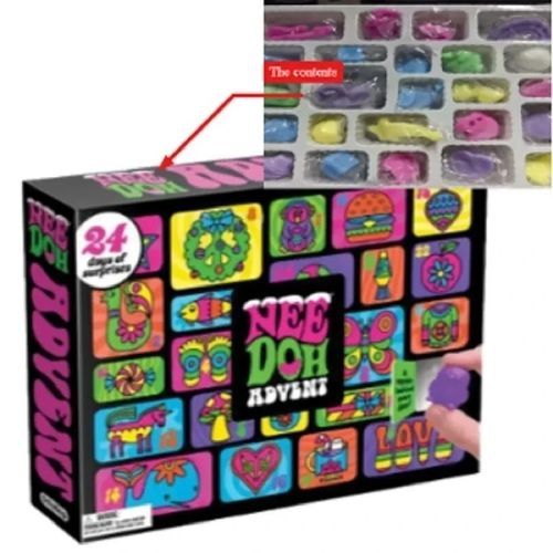 2026 NeeDoh Advent Calendar Gift 24 Days of Surprises Christmas Countdown NEW — image 2
