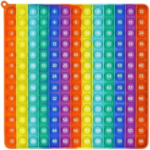 Educational Fidget Toys, Rainbow Bubble Pop sensory toys for kids/Teens/Adults