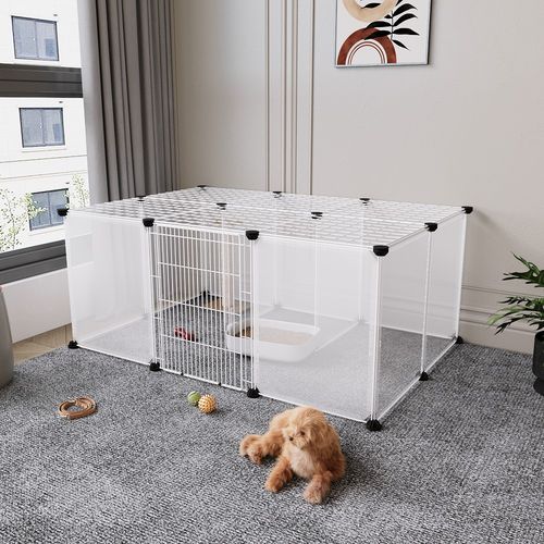 18Panel Pet Dog Pen Foldable Cat Puppy Playpen Indoor Outdoor Enclosure Run Cage — image 5