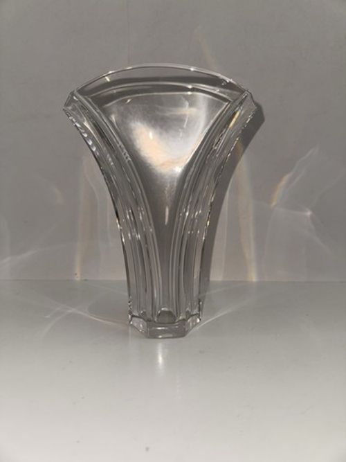 Baccarat Ginkgo Flower Clear Crystal Small Vase