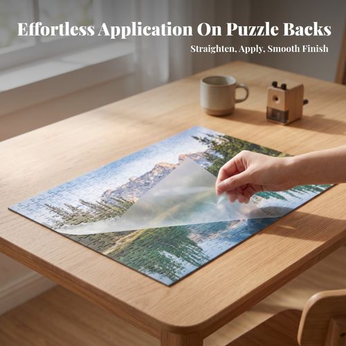 Peel-and-stick Puzzle Glue Sheets Clear Backing for Easy Handling — image 8