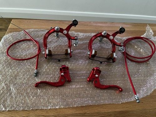 Vintage Dia Compe Mx1000 Full Brake Set  Red, All Dated 1984  OLD SCHOOL BMX