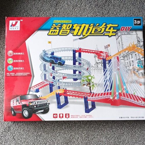 AULI TOYS DIY Construction Car Track Set 65-Piece Plastic Playset Age 3+