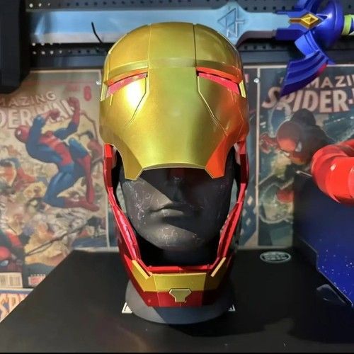 Iron Man MK5 Helmet Marvel Electric Voice Control Wearable Birthday Gift New UK