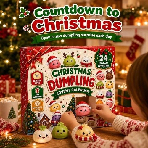 24 Day Mini Dumpling Squishy Christmas Advent Calendar 2026 Countdown Gift UK