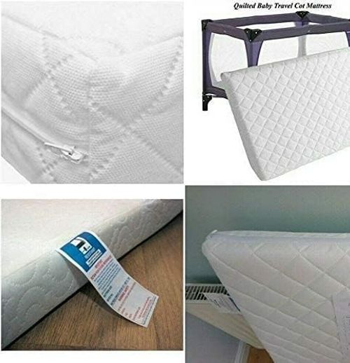 New Quilted Thick Travel Cot Mattress 95x65x5cm Baby Red Kite Graco Mamas Papa — image 7