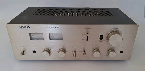 ​Vintage Sony TA-11 Stereo Amplifier & ST-11L Tuner Stack. Silver Face VU Meters — image 4