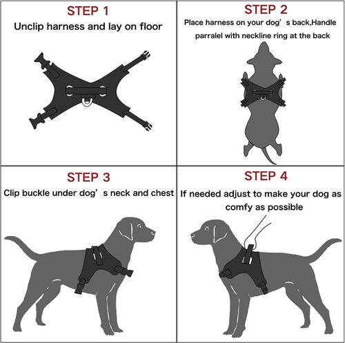 Dog Harness No Pull For Small Medium Large Dogs Anti Pull Strong And Adjustable — image 4