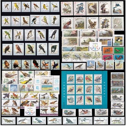 Worldwide Birds Stamp MNH Mint Collection Full Sets Different Countries Lot Ed.3