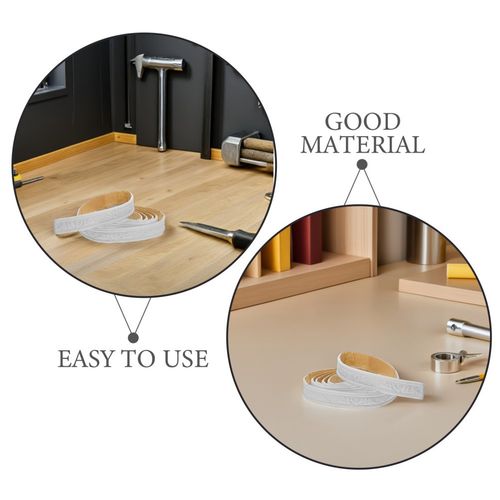 Flexible White PVC Peel and Stick Wall Strip Durable Molding Trim for Walls — image 9
