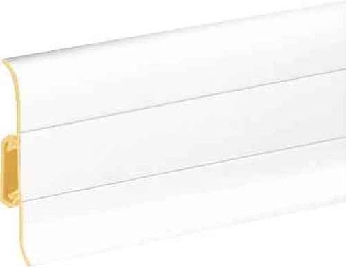 PVC Skirting Board Cable Cover 2.2m Flexible Edge Wall Trim Various Colours