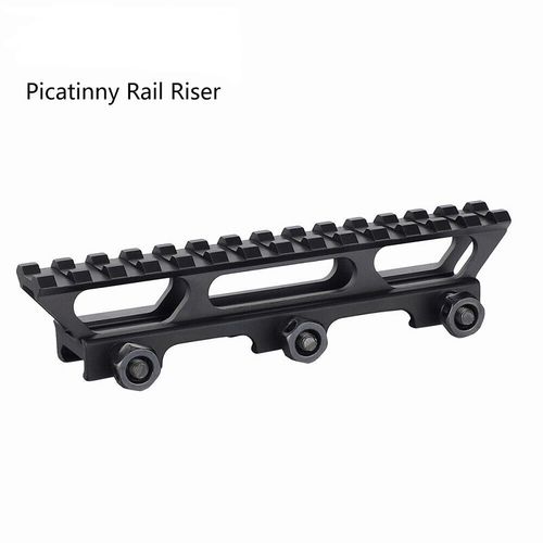 Tactical High Scope Riser Mount Red Dot Sight Rail Base 20mm Picatinny Rail — image 4