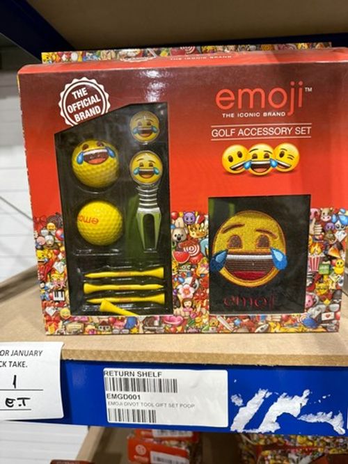Emoji Golf Gift Set Golf Balls Tees Golfing Gifts Set Christmas Stocking Fillers
