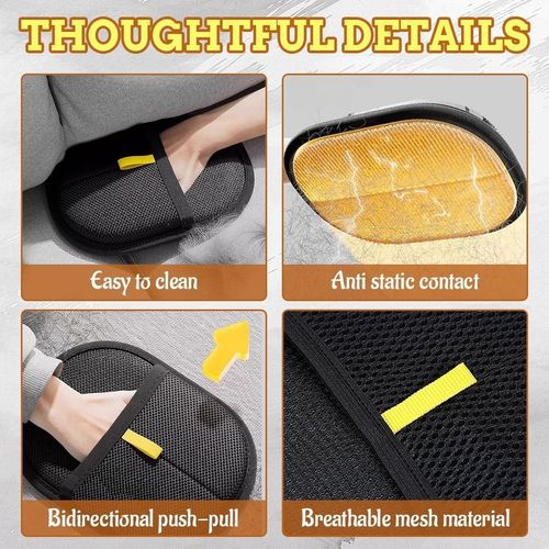 Pet Hair Removal Glove Magic Brush Dog Cat Grooming Electrostatic lint Remover — image 6