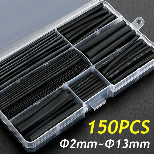 150PC Heat Shrink Tubing Electric Insulation Tube Heat Shrink Wrap Cable Sleeve