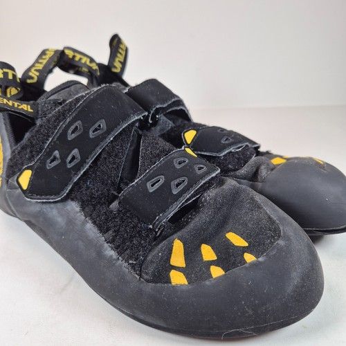 La Sportiva Tarantula Climbing Shoes Men's Size 9 Mounting Rock Black/Yellow