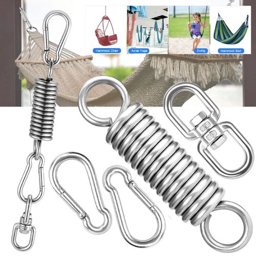 Heavy Duty Hanging Chair Lounger Alloy Spring Hanging Hook Steel Swing Spring — image 2